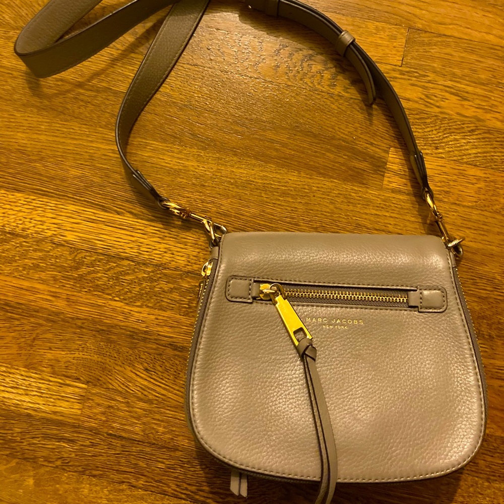 Marc Jacobs Crossbody Small Recruit Saddle Mink Leather + matching wallet